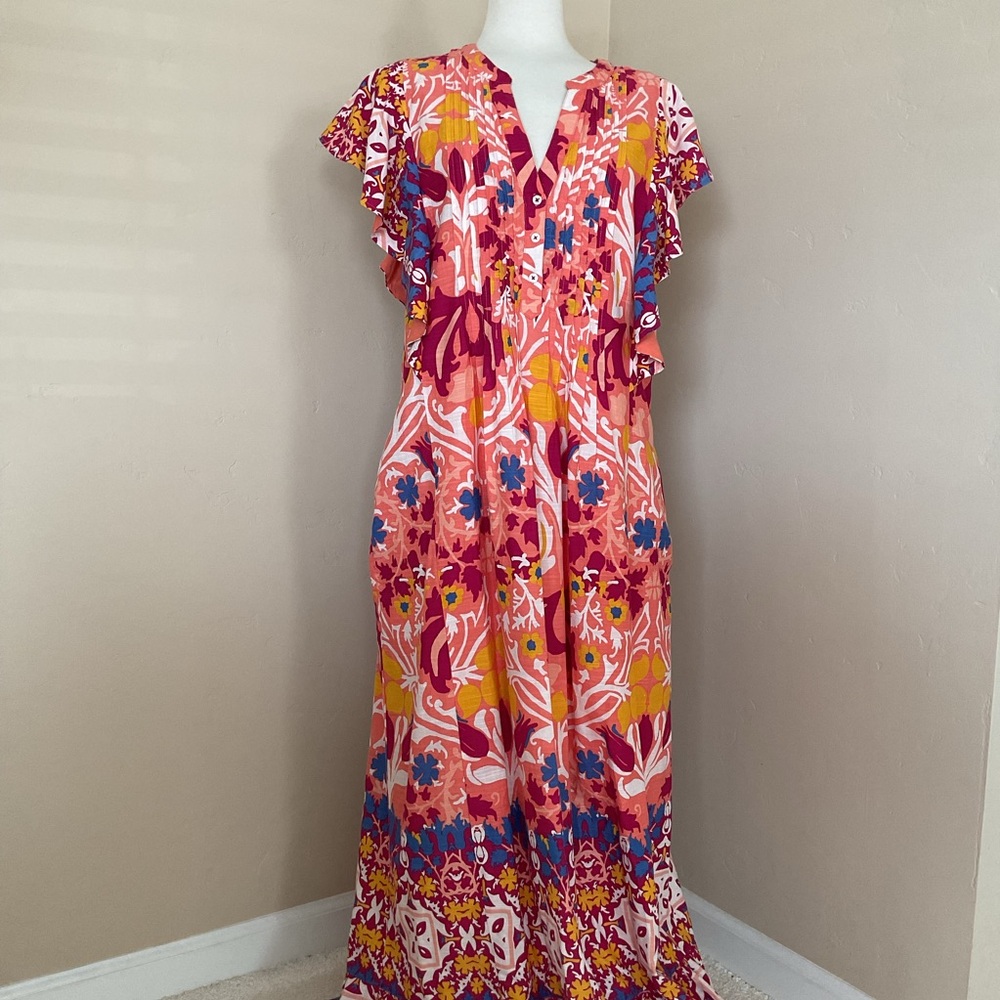Maeve Cassandra Maxi Dress by Anthropologie Size L